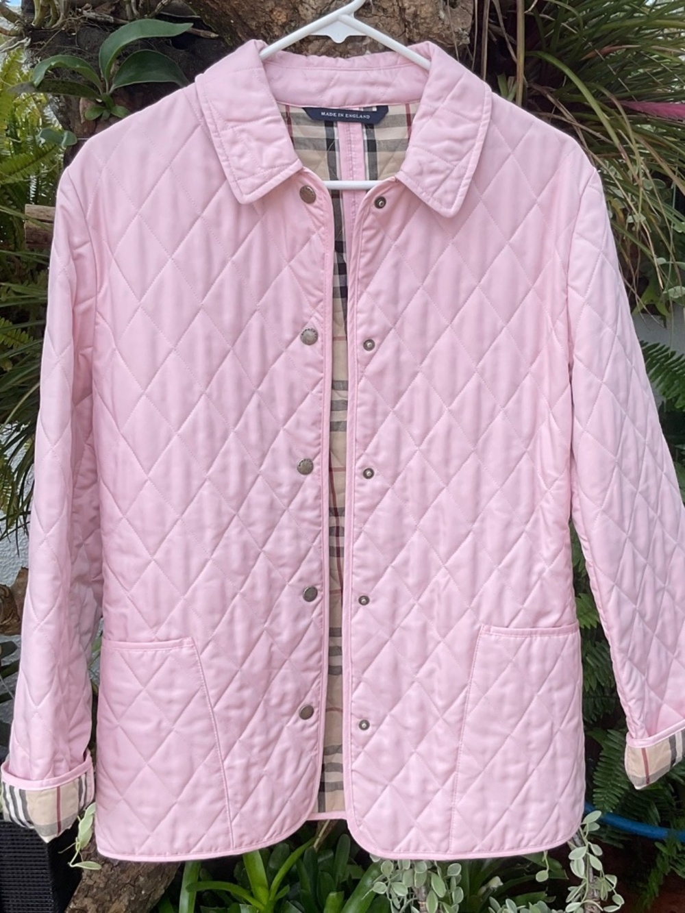 Burberry Light Pink Quilted Women’s Jacket